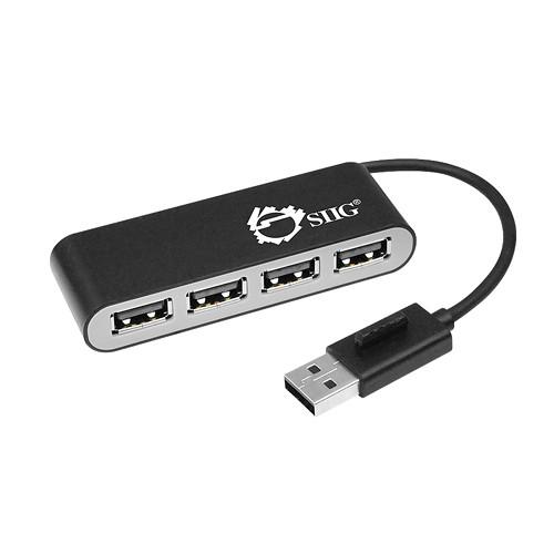 SIIG  USB 2.0 4-Port Hub (Black) JU-H40911-S1, SIIG, USB, 2.0, 4-Port, Hub, Black, JU-H40911-S1, Video