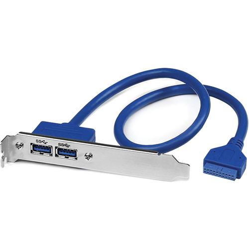StarTech 2-Port USB 3.0 A Female Slot Plate Adapter USB3SPLATE