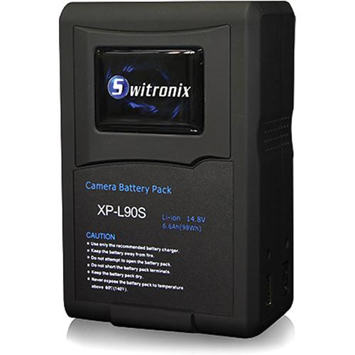Switronix XP-L90S V-Mount Battery, Two-Position Charger, Plate