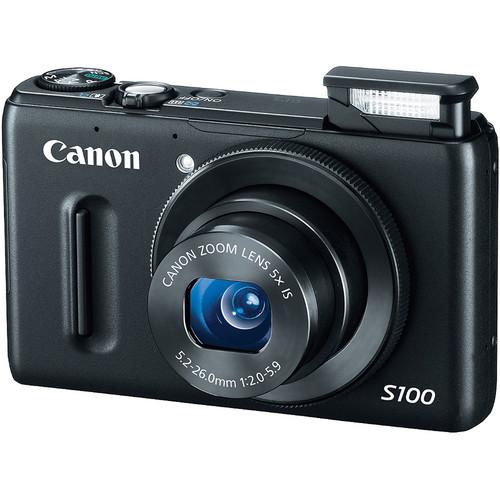 Used Canon PowerShot S100 Digital Camera (Black) 5244B022AA