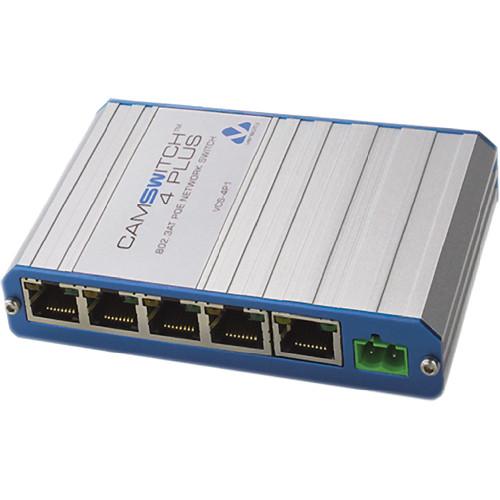 Veracity CAMSWITCH Plus 4 1 Port 802.3at PoE Network VCS-4P1