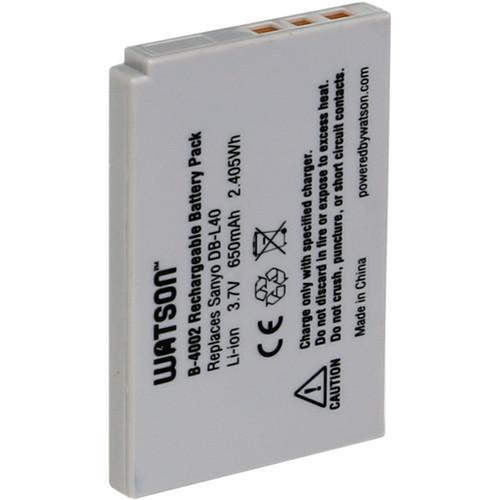 Watson DB-L40 Lithium-Ion Battery Pack (3.7V, 650mAh) B-4002