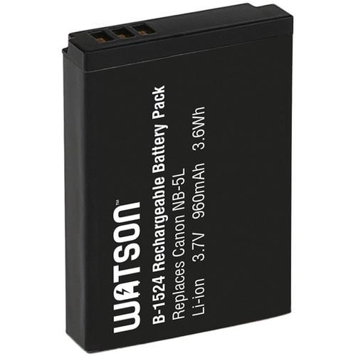 Watson NB-5L Lithium-Ion Battery Pack (3.7V, 960mAh) B-1524, Watson, NB-5L, Lithium-Ion, Battery, Pack, 3.7V, 960mAh, B-1524,