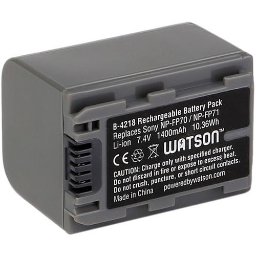 Watson NP-FP71 Lithium-Ion Battery Pack (7.4V, 1400mAh) B-4218, Watson, NP-FP71, Lithium-Ion, Battery, Pack, 7.4V, 1400mAh, B-4218