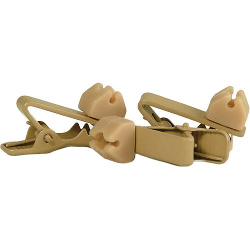 WindTech TC-10 Soft Mount Rotating Tie Clips (3-Pack, Tan) TC-10