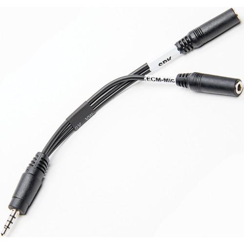 Azden i-Coustics HX-Mi TRRS Mic/Headphone Adapter HX-MI, Azden, i-Coustics, HX-Mi, TRRS, Mic/Headphone, Adapter, HX-MI,