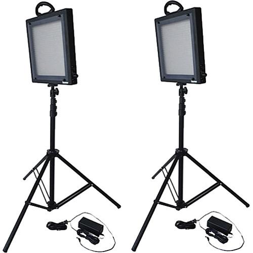 Bescor  FP-500K Bi-Color LED Two Light Kit FP500K, Bescor, FP-500K, Bi-Color, LED, Two, Light, Kit, FP500K, Video