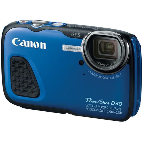 Canon PowerShot D30 Waterproof Digital Camera (Blue) 9337B001
