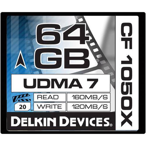 Delkin Devices 64GB CF 1050X UDMA 7 Cinema Memory DDCF1050-64GB