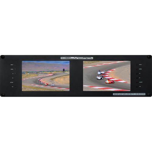 Delvcam DELV-2LCD7-3GHD Dual Rackmount 7