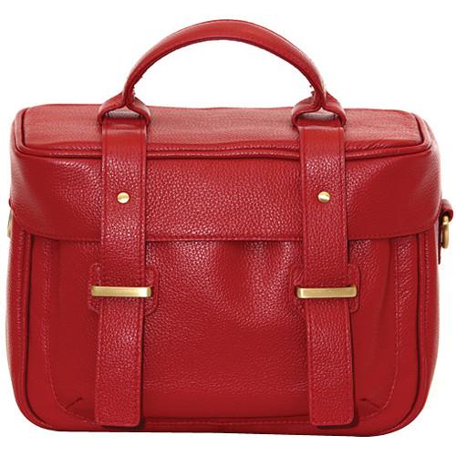 Jill-E Designs Juliette Leather Camera Bag (Red) 464033