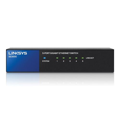 Linksys SE3005 5-Port Gigabit Ethernet Switch SE3005, Linksys, SE3005, 5-Port, Gigabit, Ethernet, Switch, SE3005,