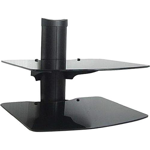 Mustang MV-WS2 Dual Component Wall Shelf (Charcoal Black) MV-WS2, Mustang, MV-WS2, Dual, Component, Wall, Shelf, Charcoal, Black, MV-WS2