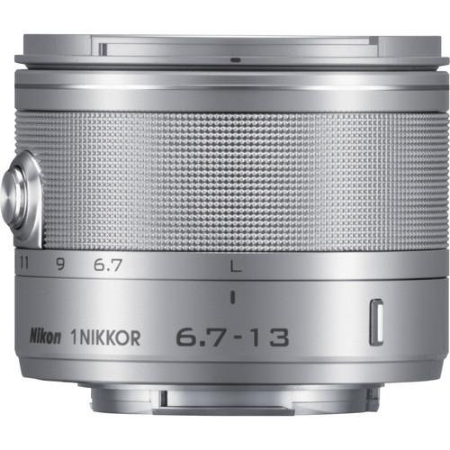 Nikon 1 NIKKOR 6.7-13mm f/3.5-5.6 VR Lens (Silver) 3330, Nikon, 1, NIKKOR, 6.7-13mm, f/3.5-5.6, VR, Lens, Silver, 3330,
