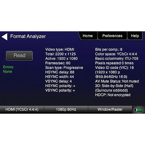 Quantum HDMI Network Analyzer Option for 780 / 780A 95-00065