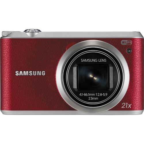 Samsung WB350F Smart Digital Camera Deluxe Kit (Red), Samsung, WB350F, Smart, Digital, Camera, Deluxe, Kit, Red,