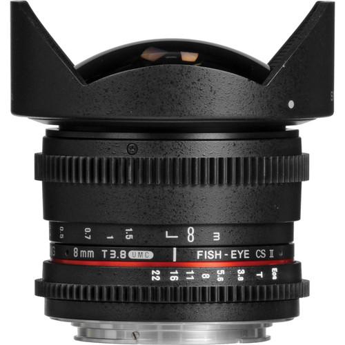 Samyang 8mm T3.8 UMC Fish-Eye CS II Lens SYHD8MV-C, Samyang, 8mm, T3.8, UMC, Fish-Eye, CS, II, Lens, SYHD8MV-C,