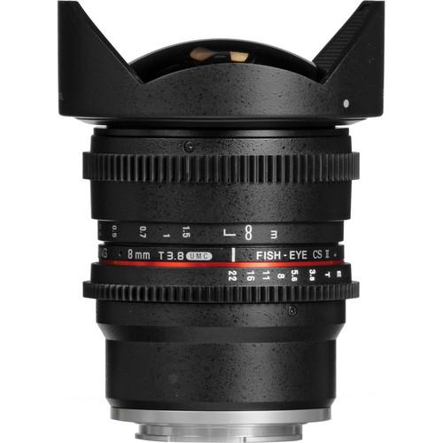 Samyang 8mm T3.8 UMC Fish-Eye CS II Lens SYHD8MV-NEX