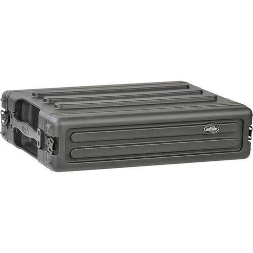 SKB 2U Roto Shallow Rack Case with Steel Rails 1SKB-R2S