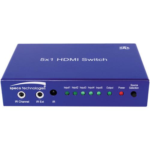 Speco Technologies  HDMI 1 to 5 Switcher HD5SWT, Speco, Technologies, HDMI, 1, to, 5, Switcher, HD5SWT, Video