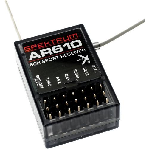 Spektrum AR610 6-Channel DSMX Aircraft Receiver SPMAR610, Spektrum, AR610, 6-Channel, DSMX, Aircraft, Receiver, SPMAR610,