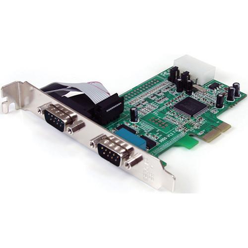 StarTech 2-Port RS-232 Serial PCIe Adapter Card PEX2S553