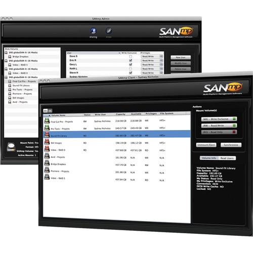 Studio Network Solutions SANmp - Fibre and SANMP ADMIN/CLIENT, Studio, Network, Solutions, SANmp, Fibre, SANMP, ADMIN/CLIENT