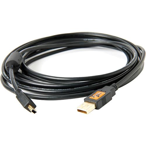 Tether Tools 15' TetherPro USB 2.0 A Male to Mini-B 5-pin