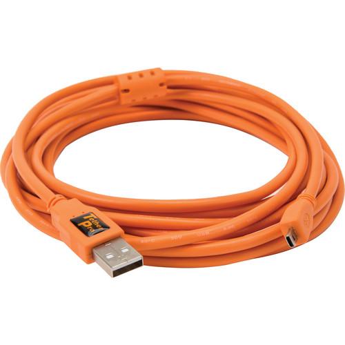 Tether Tools 15' TetherPro USB 2.0 A Male to Mini-B 8-pin CU5429