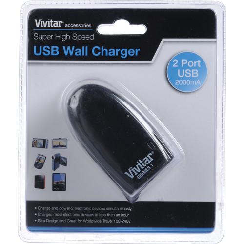 Vivitar Super High Speed USB Wall Charger VIV-AC-2A