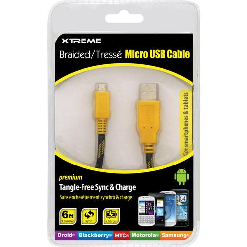 Xtreme Cables Micro USB 2.0 Sync and Charge Cable 92393, Xtreme, Cables, Micro, USB, 2.0, Sync, Charge, Cable, 92393,