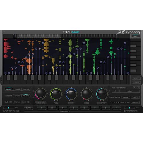 Zynaptiq Pitchmap 1.5 Real Time Polyphonic Pitch ZYN-PM1-SG
