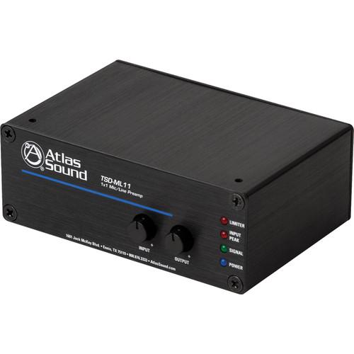 Atlas Sound TSD-ML11 1x1 Mic/Line Preamp with EQ and TSD-ML11, Atlas, Sound, TSD-ML11, 1x1, Mic/Line, Preamp, with, EQ, TSD-ML11