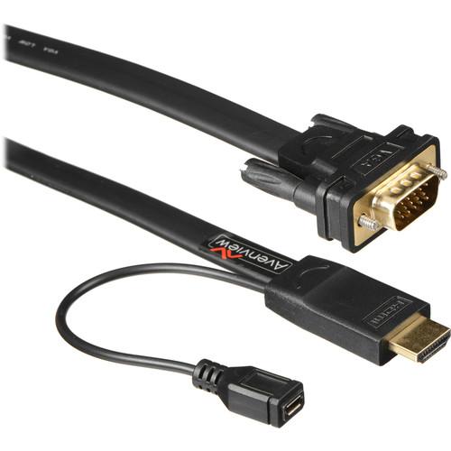 Avenview Ultra Flat HDMI Male to VGA Male CF-HDM-VGA-1-MM