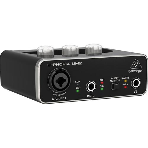 Behringer U-PHORIA UM2 2x2 USB Audio Interface UM 2