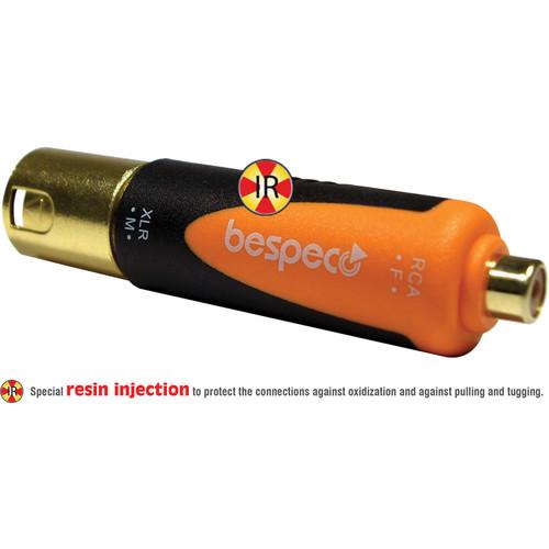 Bespeco XLR Male to RCA Female Adapter (Black/Orange) SLAD315