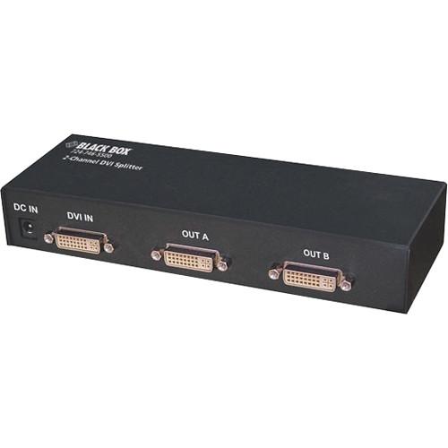 Black Box  1 x 2 DVI-I Splitter AC1031A-R2-2, Black, Box, 1, x, 2, DVI-I, Splitter, AC1031A-R2-2, Video