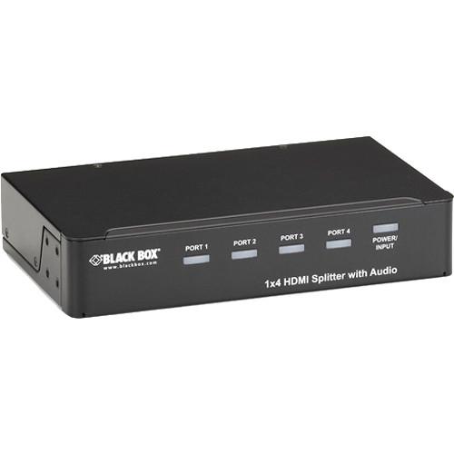 Black Box 1 x 4 HDMI Splitter with Audio AVSP-HDMI1X4, Black, Box, 1, x, 4, HDMI, Splitter, with, Audio, AVSP-HDMI1X4,