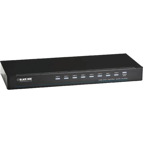 Black Box 1 x 8 DVI-D Splitter with Audio & HDCP AVSP-DVI1X8