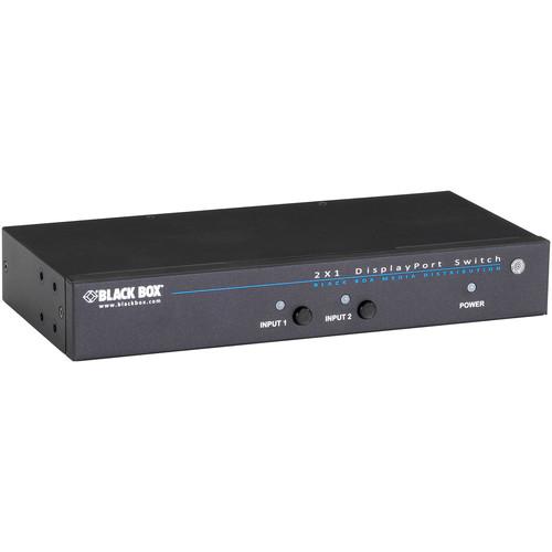 Black Box 2-Input 1-Output DisplayPort 1.1 Switch AVSW-DP2X1, Black, Box, 2-Input, 1-Output, DisplayPort, 1.1, Switch, AVSW-DP2X1,