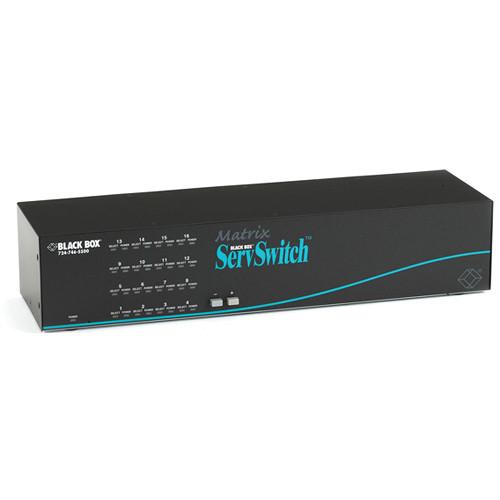Black Box Matrix ServSwitch for PC with 4 Users x 16 SW766A-R3, Black, Box, Matrix, ServSwitch, PC, with, 4, Users, x, 16, SW766A-R3