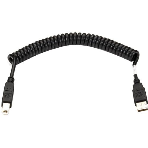 Black Box USB 2.0 Type A Male to Type B Male Coiled USB10-0001