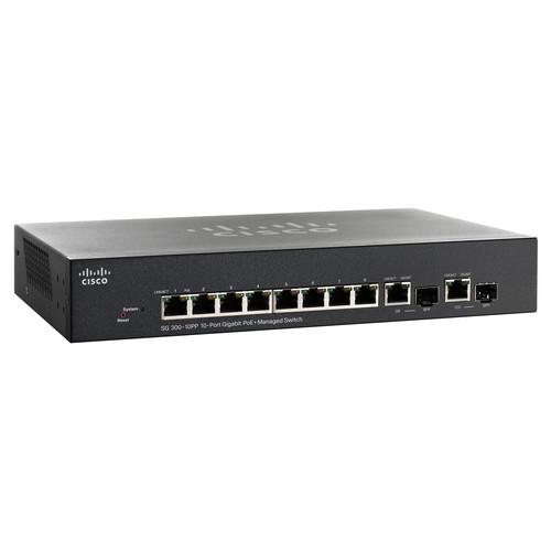 Cisco SG300-10PP-K9 10-Port 10/100/1000 Gigabit SG300-10PP-K9-NA