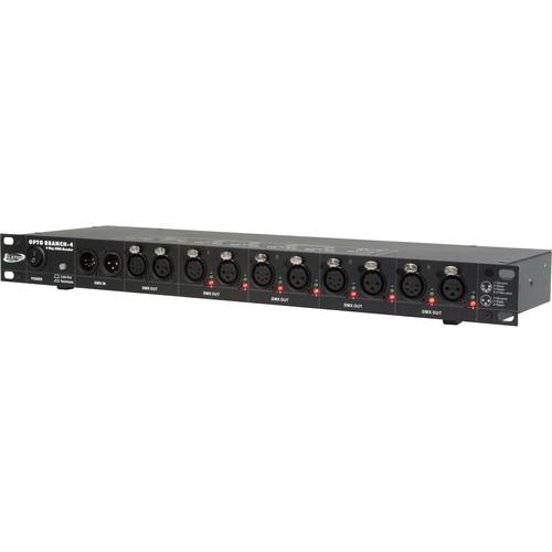 Elation Professional Opto Branch-4 Four Way DMX OPTO BRANCH 4, Elation, Professional, Opto, Branch-4, Four, Way, DMX, OPTO, BRANCH, 4