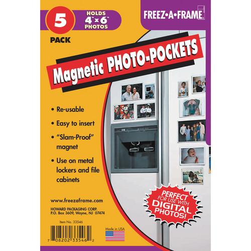 FREEZE-A-FRAME Magnetic Photo Pockets (4 x 6