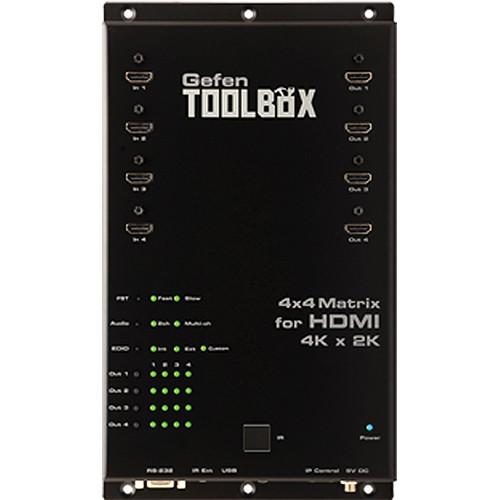 Gefen ToolBox 4x4 Matrix for HDMI 4K x 2K GTB-HD4K2K-444-BLK