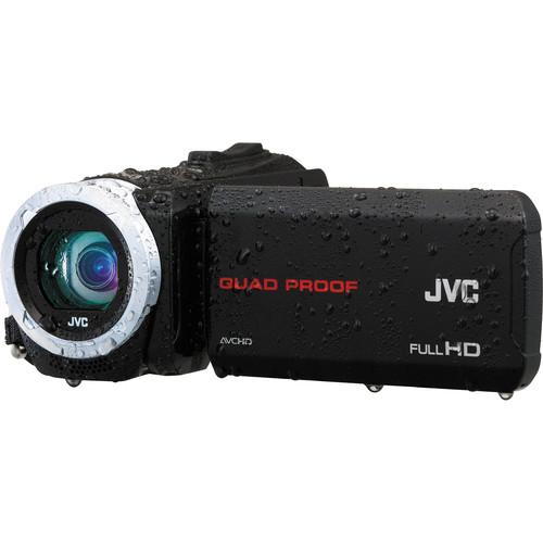 JVC GZ-R10BE Quad-Proof HD Camcorder (PAL, Black) GZ-R10BE