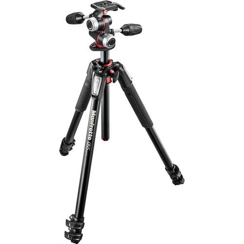 Manfrotto MT055XPRO3-3W Aluminum Tripod with 3-Way MK055XPRO3-3W, Manfrotto, MT055XPRO3-3W, Aluminum, Tripod, with, 3-Way, MK055XPRO3-3W