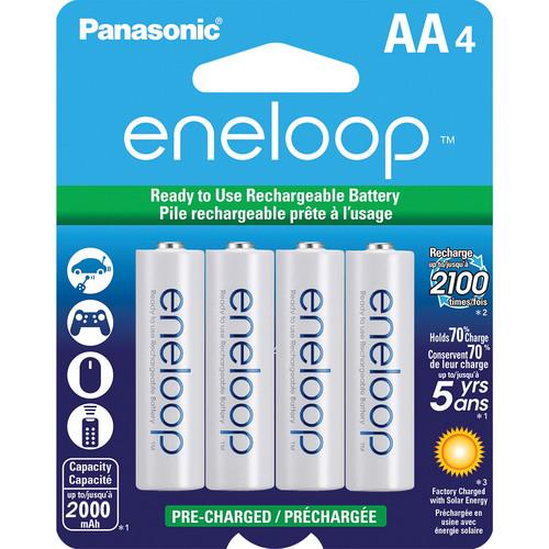 Panasonic Eneloop AA Rechargeable Ni-MH Batteries BK-3MCCA4BA, Panasonic, Eneloop, AA, Rechargeable, Ni-MH, Batteries, BK-3MCCA4BA