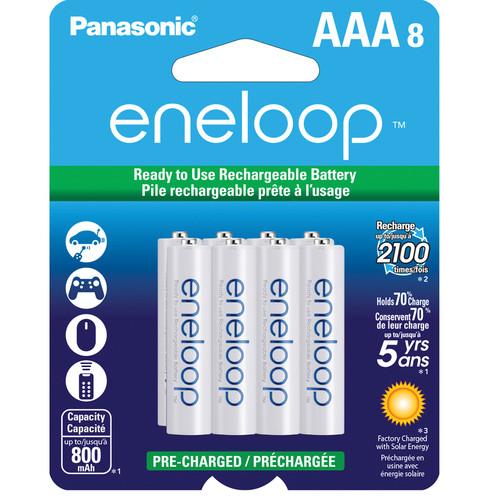 Panasonic Eneloop AAA Rechargeable Ni-MH Batteries BK-4MCCA8BA, Panasonic, Eneloop, AAA, Rechargeable, Ni-MH, Batteries, BK-4MCCA8BA
